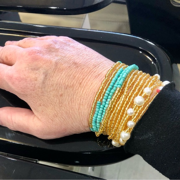 🌴3 PC SET!!! Beaded SEED Strands for Necklaces, BELLY, Bracelets, Anklets - Picture 4 of 9